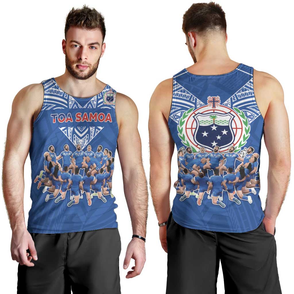 Toa Samoa Men Tank Top Samoan Warrior Spirit Rugby - Polynesian Pride