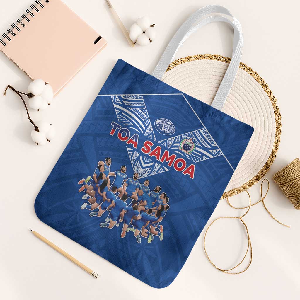 Toa Samoa Tote Bag Samoan Warrior Spirit Rugby - Polynesian Pride