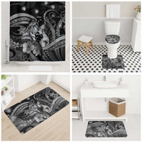 Maori Romantic Valentine Bathroom Set The Hongi Kiss Black Galaxy