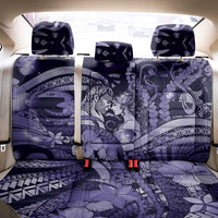 Maori Romantic Valentine Back Car Seat Cover The Hongi Kiss Purple Galaxy