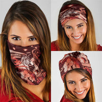 Maori Romantic Valentine Neck Gaiter The Hongi Kiss Red Galaxy DT05 - Polynesian Pride