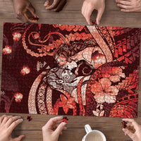 Maori Romantic Valentine Puzzle The Hongi Kiss Red Galaxy