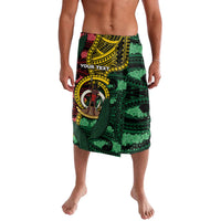 Personalised Vanuatu Independence Day Lavalava Boar Tusk Warrior Tribal Floral Patterns