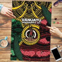 Vanuatu Independence Day Puzzle Boar Tusk Warrior Tribal Floral Patterns