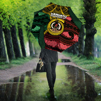 Vanuatu Independence Day Umbrella Boar Tusk Warrior Tribal Floral Patterns
