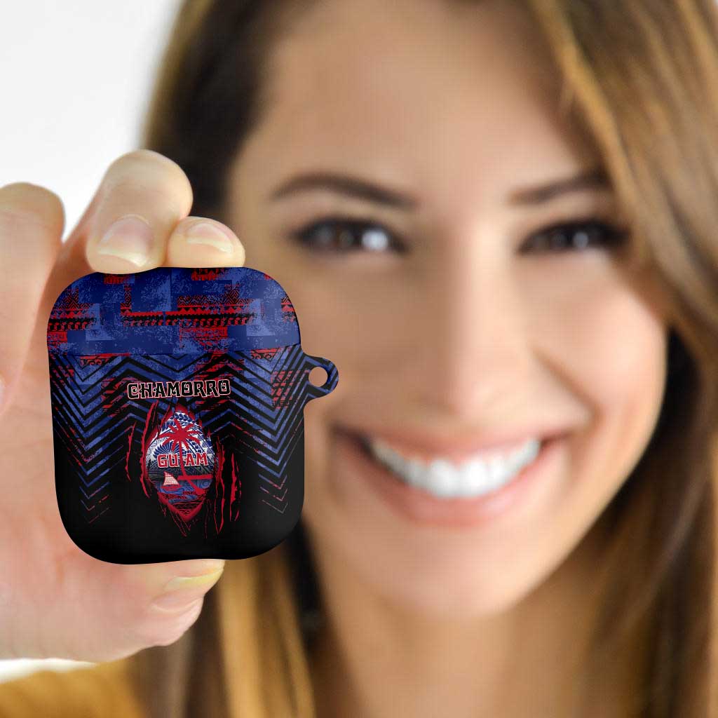 Guam AirPods Case Chamorro Seal Tribal Scratch Design - Polynesian Pride