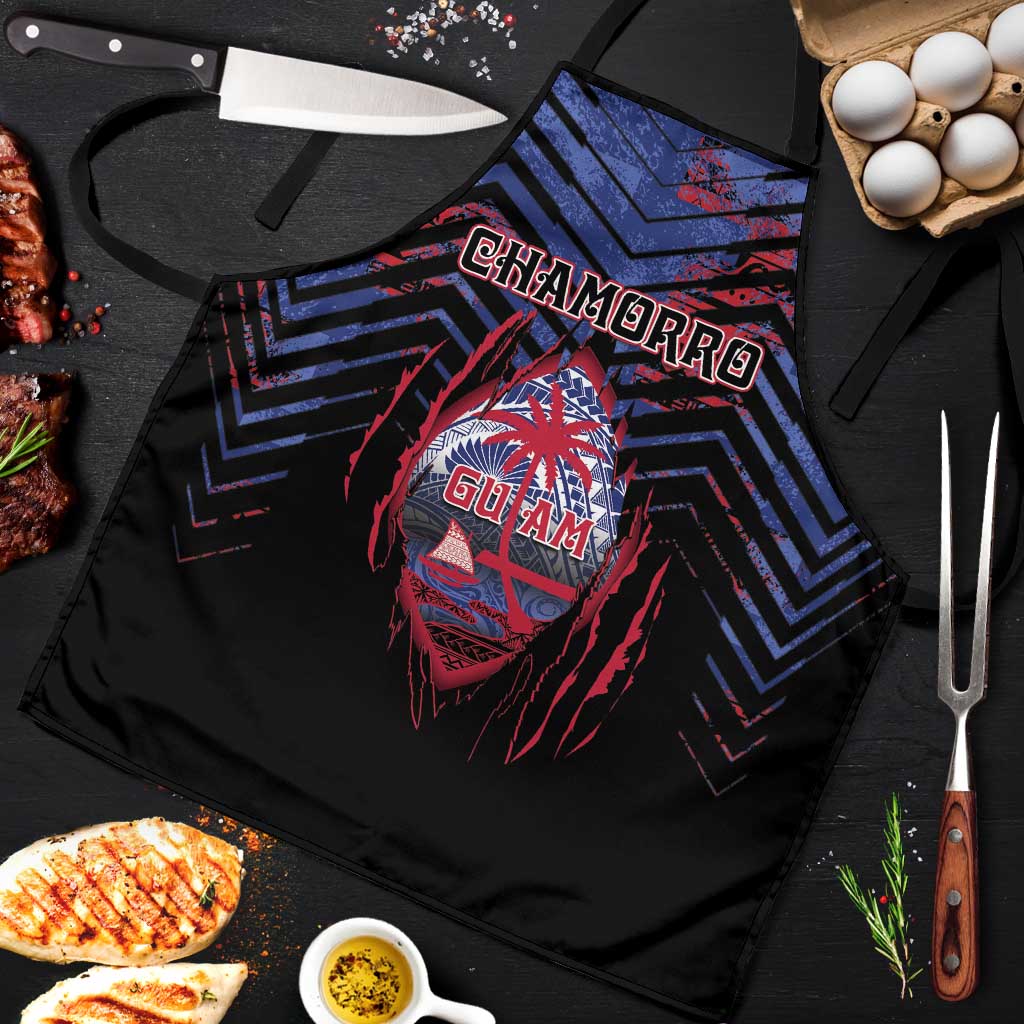 Guam Apron Chamorro Seal Tribal Scratch Design - Polynesian Pride