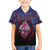 Personalised Guam Family Matching Off The Shoulder Long Sleeve Dress and Hawaiian Shirt Chamorro Seal Tribal Scratch Design - Polynesian Pride