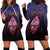 Personalised Guam Hoodie Dress Chamorro Seal Tribal Scratch Design - Polynesian Pride