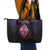 Guam Leather Tote Bag Chamorro Seal Tribal Scratch Design - Polynesian Pride