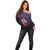 Personalised Guam Off Shoulder Sweater Chamorro Seal Tribal Scratch Design - Polynesian Pride