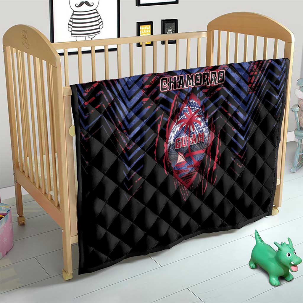 Guam Quilt Chamorro Seal Tribal Scratch Design - Polynesian Pride