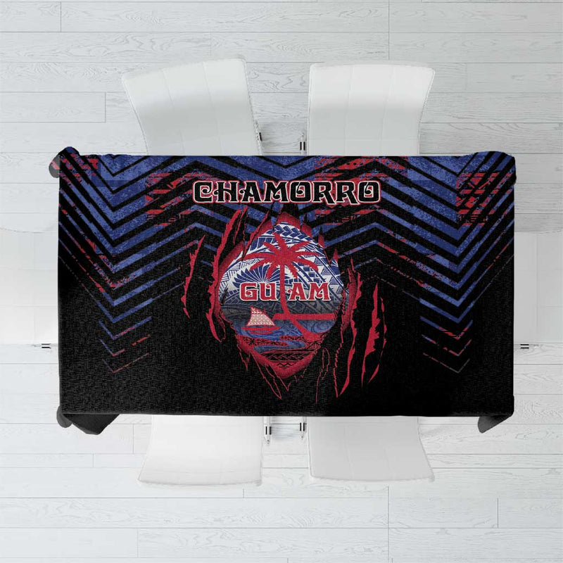 Guam Tablecloth Chamorro Seal Tribal Scratch Design