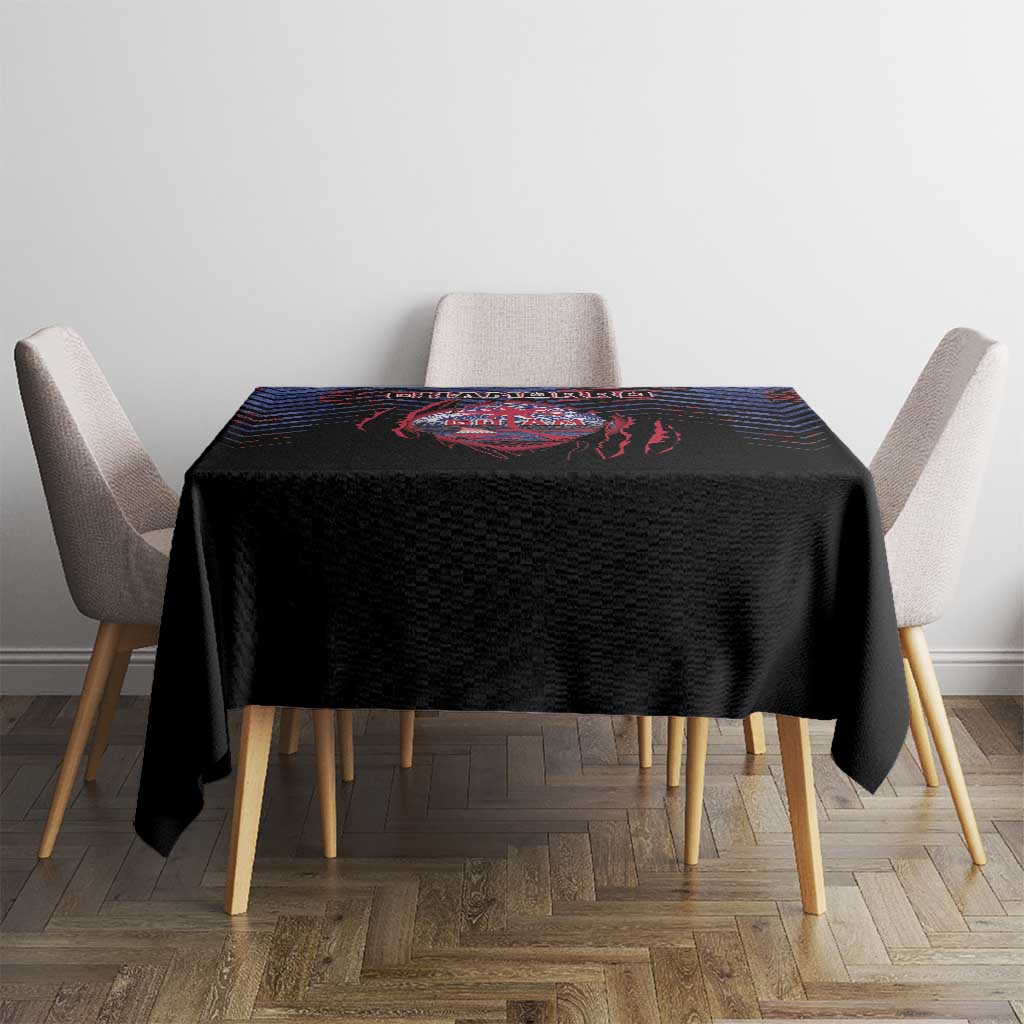 Guam Tablecloth Chamorro Seal Tribal Scratch Design - Polynesian Pride