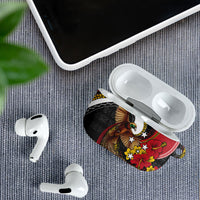 Papua New Guinea Language Week AirPods Case Bird Of Paradise Tribal Floral Pattern