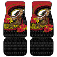 Personalised Papua New Guinea Language Week Car Mats Bird Of Paradise Tribal Floral Pattern