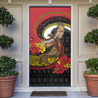 Personalised Papua New Guinea Language Week Door Cover Bird Of Paradise Tribal Floral Pattern
