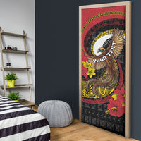 Personalised Papua New Guinea Language Week Door Cover Bird Of Paradise Tribal Floral Pattern