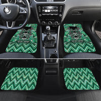 Aotearoa Ngati Awa Car Mats Maori Tribal Green Marble Paua Shell Pattern