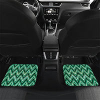 Aotearoa Ngati Awa Car Mats Maori Tribal Green Marble Paua Shell Pattern