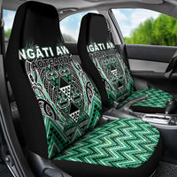 Aotearoa Ngati Awa Car Seat Cover Maori Tribal Green Marble Paua Shell Pattern
