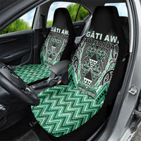 Aotearoa Ngati Awa Car Seat Cover Maori Tribal Green Marble Paua Shell Pattern