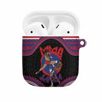 Samoa Mixed Martial Arts AirPods Case Flying Knee Of Samoan - Polynesian Pride