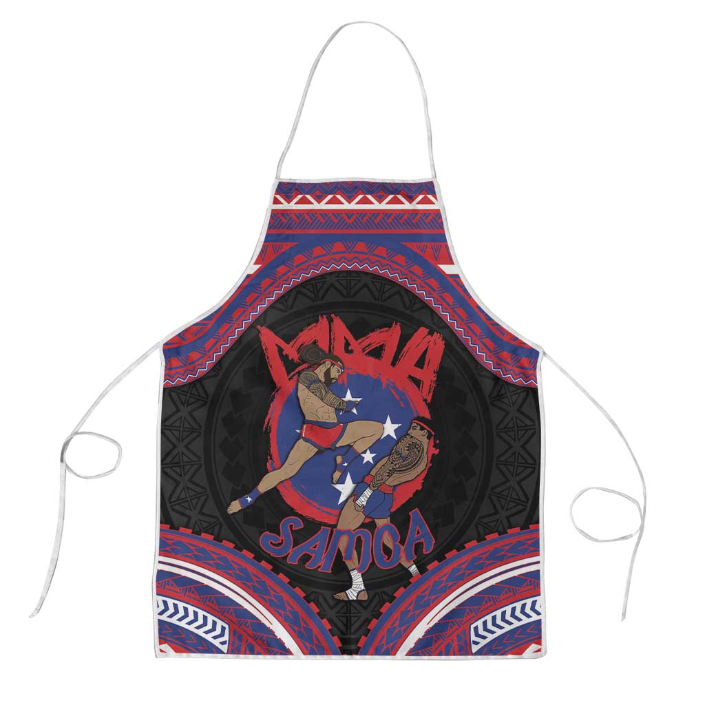 Samoa Mixed Martial Arts Apron Flying Knee Of Samoan - Polynesian Pride