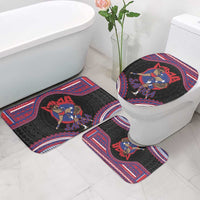 Samoa Mixed Martial Arts Bathroom Set Flying Knee Of Samoan - Polynesian Pride