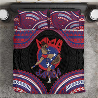 Samoa Mixed Martial Arts Bedding Set Flying Knee Of Samoan - Polynesian Pride