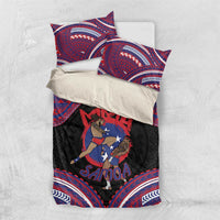Samoa Mixed Martial Arts Bedding Set Flying Knee Of Samoan - Polynesian Pride