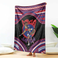 Samoa Mixed Martial Arts Blanket Flying Knee Of Samoan - Polynesian Pride