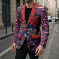 Personalised Samoa Mixed Martial Arts Blazer Flying Knee Of Samoan - Polynesian Pride