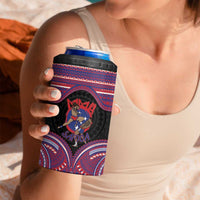 Personalised Samoa Mixed Martial Arts 4 in 1 Can Cooler Tumbler Flying Knee Of Samoan - Polynesian Pride
