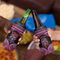 Personalised Samoa Mixed Martial Arts 4 in 1 Can Cooler Tumbler Flying Knee Of Samoan - Polynesian Pride