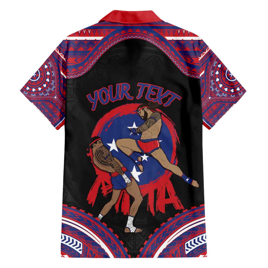 Personalised Samoa Mixed Martial Arts Family Matching Puletasi and Hawaiian Shirt Flying Knee Of Samoan DT05 - Polynesian Pride