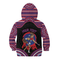 Personalised Samoa Mixed Martial Arts Kid Hoodie Flying Knee Of Samoan - Polynesian Pride