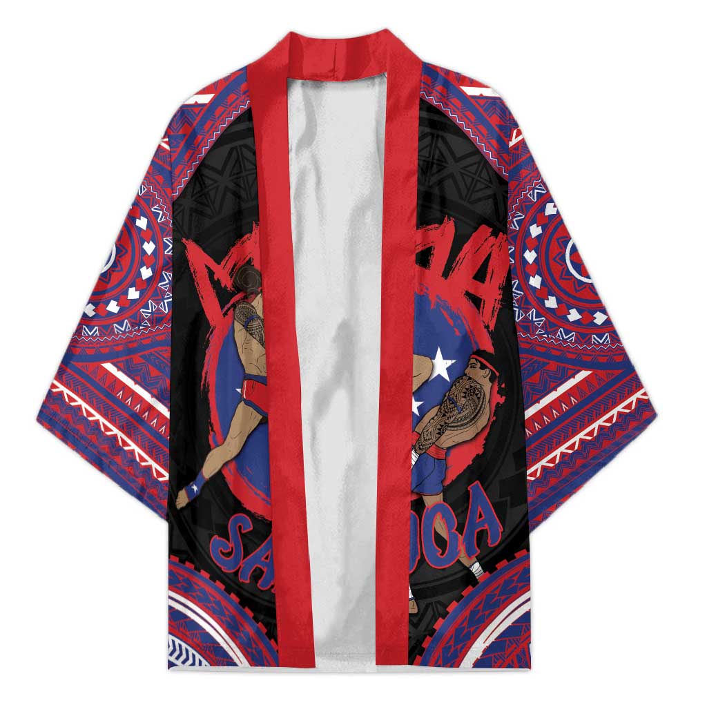 Personalised Samoa Mixed Martial Arts Kimono Flying Knee Of Samoan - Polynesian Pride