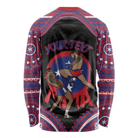 Personalised Samoa Mixed Martial Arts Long Sleeve Shirt Flying Knee Of Samoan - Polynesian Pride