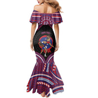 Personalised Samoa Mixed Martial Arts Mermaid Dress Flying Knee Of Samoan - Polynesian Pride