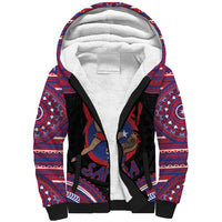 Personalised Samoa Mixed Martial Arts Sherpa Hoodie Flying Knee Of Samoan DT05 Unisex Black - Polynesian Pride