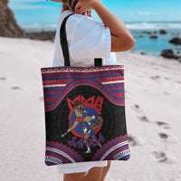Samoa Mixed Martial Arts Tote Bag Flying Knee Of Samoan - Polynesian Pride