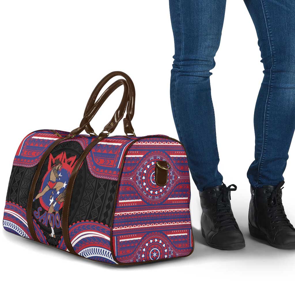 Samoa Mixed Martial Arts Travel Bag Flying Knee Of Samoan - Polynesian Pride