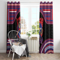 Samoa Mixed Martial Arts Window Curtain Flying Knee Of Samoan - Polynesian Pride