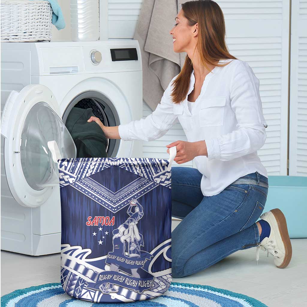 Samoa Rugby Laundry Basket Pacific Warrior Glory - Polynesian Pride