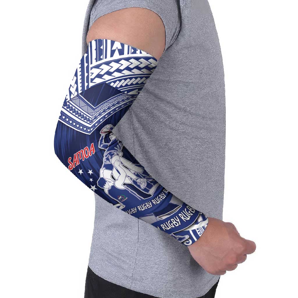 Personalised Samoa Rugby Arm Sleeves Pacific Warrior Glory - Polynesian Pride
