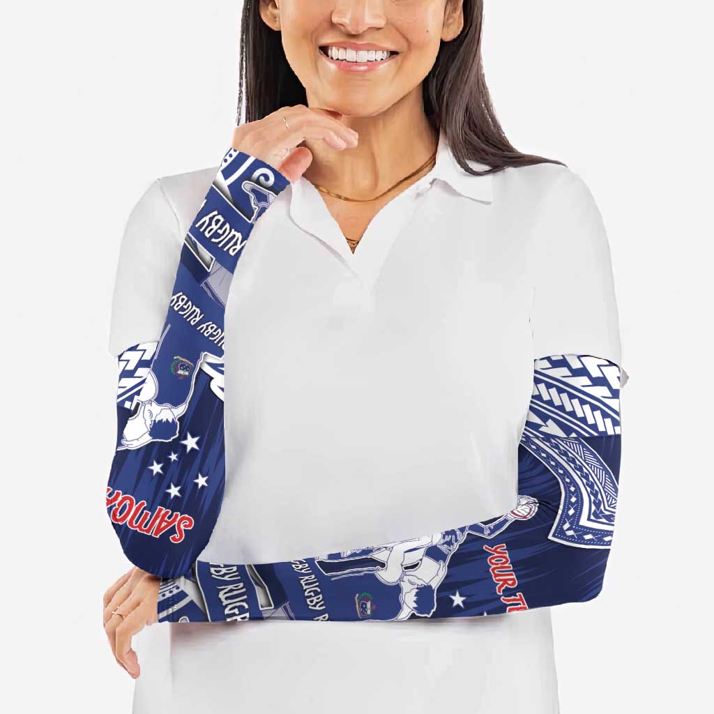 Personalised Samoa Rugby Arm Sleeves Pacific Warrior Glory - Polynesian Pride