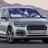 Samoa Rugby Auto Sun Shade Pacific Warrior Glory - Polynesian Pride