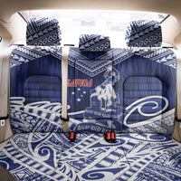 Samoa Rugby Back Car Seat Cover Pacific Warrior Glory - Polynesian Pride