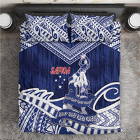 Samoa Rugby Bedding Set Pacific Warrior Glory - Polynesian Pride